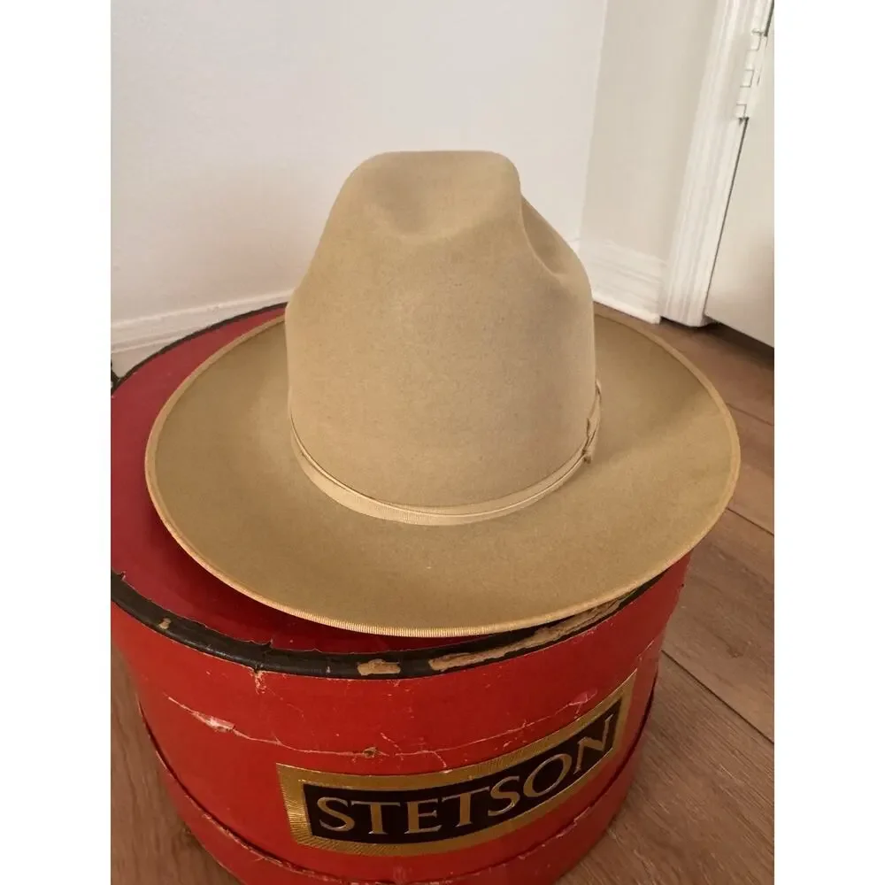 Vintage Stetson Open Road Silverbelly 3X Beaver Felt Hat 7 1/8 Long Oval w/ Box - Picture 16 of 16